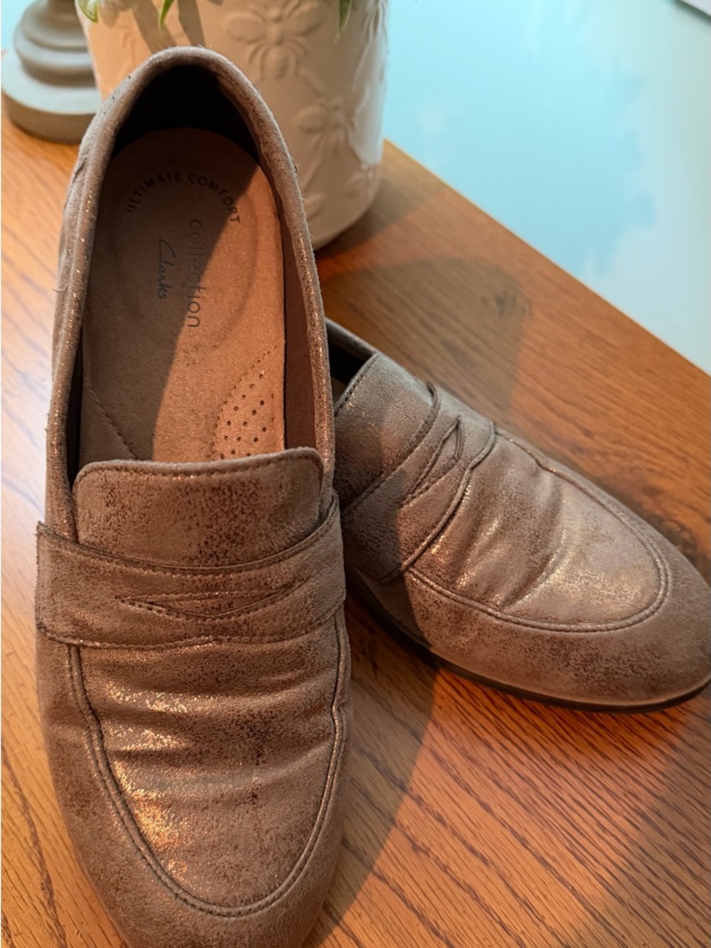 Clarks Trish Rose Loafer, Copper Metallic 8